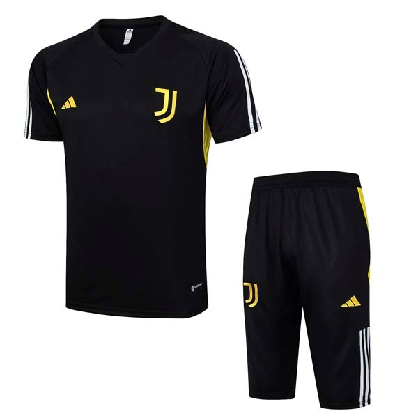 Trikot Entrainement Juventus Komplett Set 2023-24 Schwarz